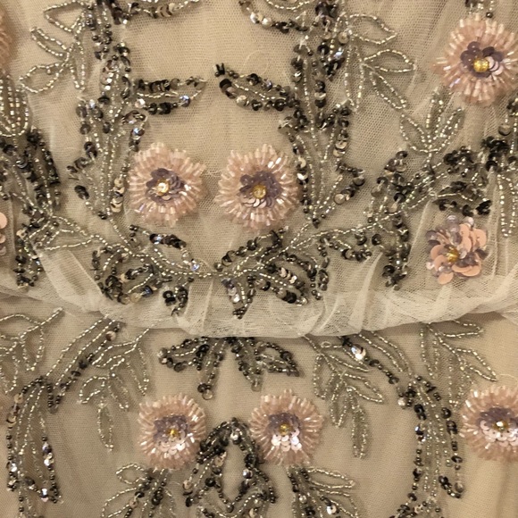 Adrianna Papell Beaded floral blouson gown BNWT - Picture 9 of 10